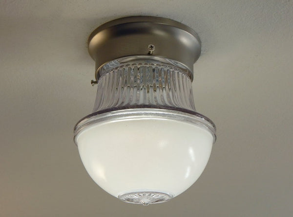 3 1/4 Inch Flush Mount Fixture Fitter / Shade Holder / Base - Vintporium Architectural Salvage