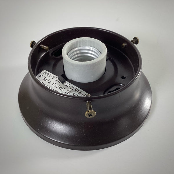 3 1/4 Inch Flush Mount Fixture Fitter / Shade Holder / Base - Vintporium Architectural Salvage