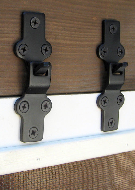 Pair of heavy-duty storm sash/window screen hangers. Available at www.vintporium.com