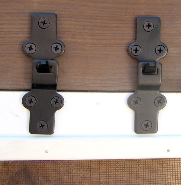 Pair of heavy-duty storm sash/window screen hangers. Available at www.vintporium.com