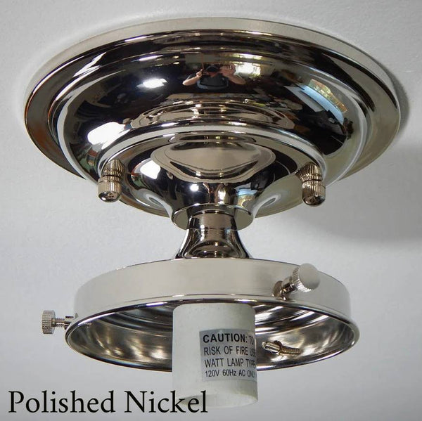 Moderne 4 1/4-inch Semi-Flush Schoolhouse Fitter / Shade Holder