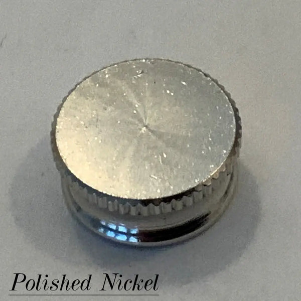 Brass 1/8 ips Light Fixture Finial Cap  Multiple Finishes - Vintporium Architectural Salvage