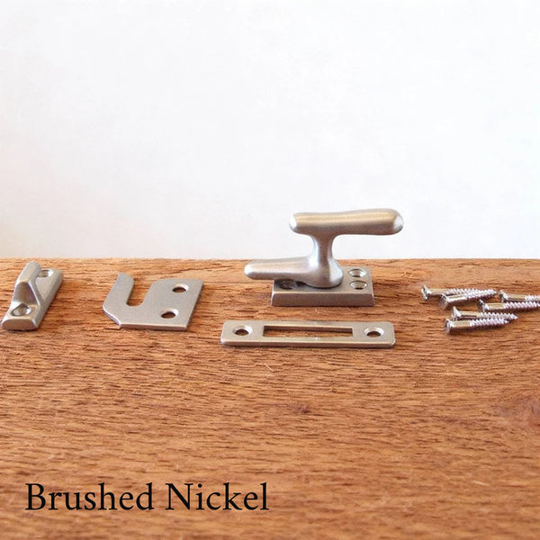 Solid Brass Casement Window Latch Set Multiple Finishes Available - Vintporium Architectural Salvage