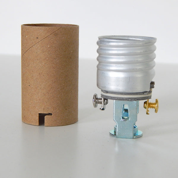 2-inch medium base candle socket with paper insulator for chandeliers and sconces from Vintporium.