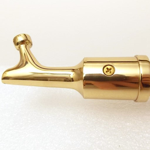 Solid Brass Transom Window Latch Pull Down Hook - Vintporium Architectural Salvage